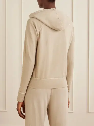James Perse French Cotton-terry Hoodie | Thumbnail 4 James Perse French Cotton-terry Hoodie | Thumbnail 4