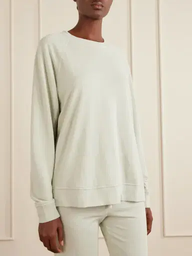 James Perse Supima Cotton-terry Sweatshirt | Thumbnail 3 James Perse Supima Cotton-terry Sweatshirt | Thumbnail 3