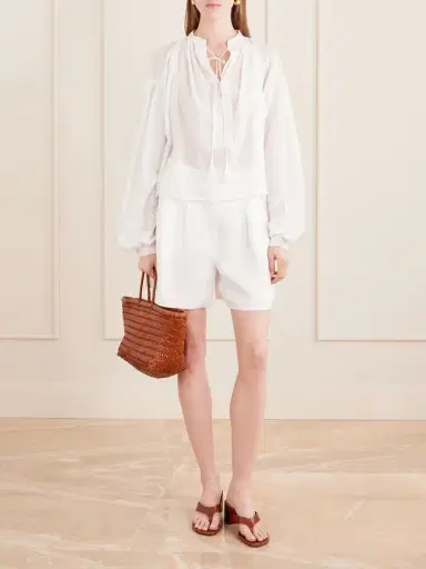 Thierry Colson Guise Embroidered Cotton Blouse | Thumbnail 2