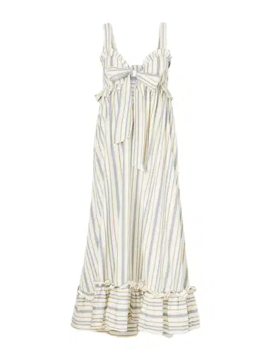 Thierry Colson Valentina Striped Cotton Maxi Dress | Thumbnail 1 Thierry Colson Valentina Striped Cotton Maxi Dress | Thumbnail 1