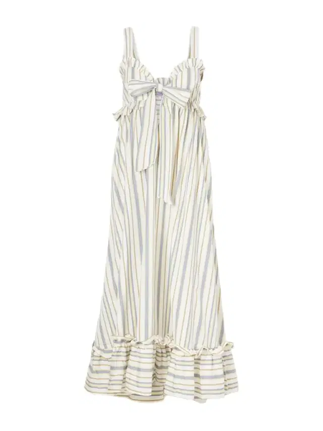 Thierry Colson Valentina Striped Cotton Maxi Dress