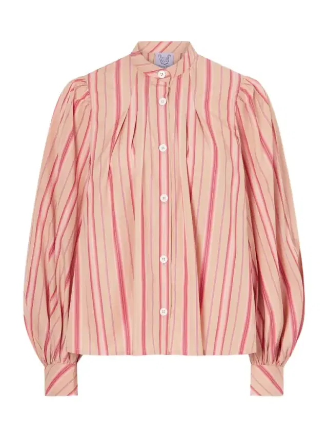 Thierry Colson Yana Striped Cotton-poplin Blouse