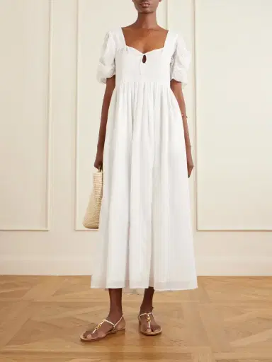 Thierry Colson Calliope Embroidered Cotton Midi Dress | Thumbnail 2