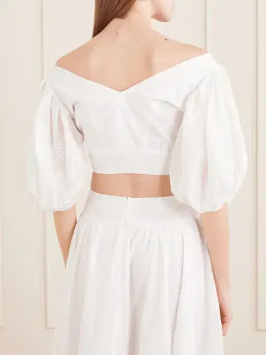 Thierry Colson Clara Embroidered Cotton-voile Blouse | Thumbnail 4