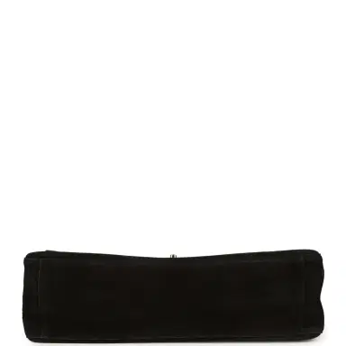 Chanel Chanel Maxi "Souplissimo" Large Flap Bag Black Suede Gold Hardware | Thumbnail 6