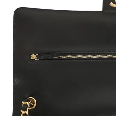 Chanel Chanel Maxi "Souplissimo" Large Flap Bag Black Suede Gold Hardware | Thumbnail 8