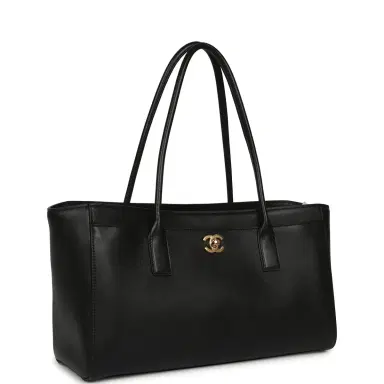 Chanel Chanel Small Cerf Shopping Bag Black Calfskin Gold Hardware | Thumbnail 2 Chanel Chanel Small Cerf Shopping Bag Black Calfskin Gold Hardware | Thumbnail 2