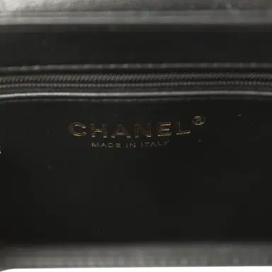 Chanel Chanel Small Fringe Kelly Black Lambskin Gold Hardware | Thumbnail 9