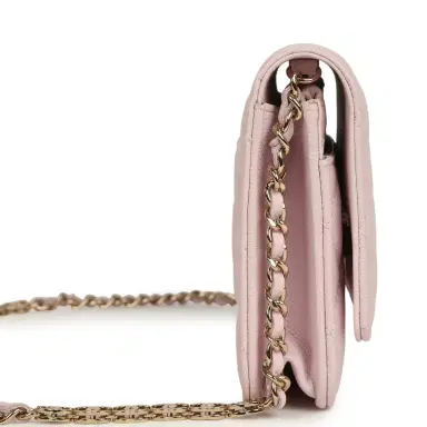 Chanel Chanel Wallet On Chain WOC Light Pink Caviar Light Gold Hardware | Thumbnail 3 Chanel Chanel Wallet On Chain WOC Light Pink Caviar Light Gold Hardware | Thumbnail 3