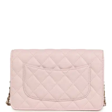 Chanel Chanel Wallet On Chain WOC Light Pink Caviar Light Gold Hardware | Thumbnail 4 Chanel Chanel Wallet On Chain WOC Light Pink Caviar Light Gold Hardware | Thumbnail 4
