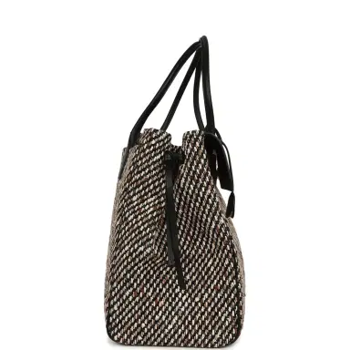 Chanel Chanel XXL "Urban Essential" Shopping Tote Black Calfskin and Multi Tweed Gold Hardware | Thumbnail 3