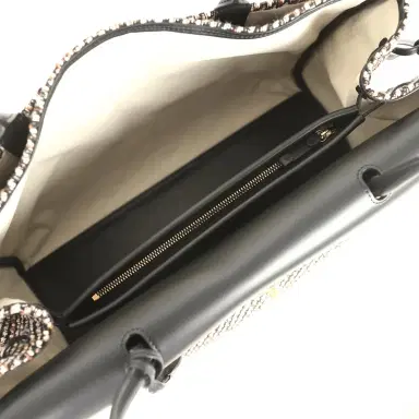 Chanel Chanel XXL "Urban Essential" Shopping Tote Black Calfskin and Multi Tweed Gold Hardware | Thumbnail 7