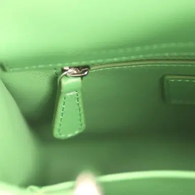 Dior Christian Dior Mini Lady Dior Bag "Clover" Shamrock Lucky Green Lambskin Silver Hardware | Thumbnail 11 Dior Christian Dior Mini Lady Dior Bag "Clover" Shamrock Lucky Green Lambskin Silver Hardware | Thumbnail 11