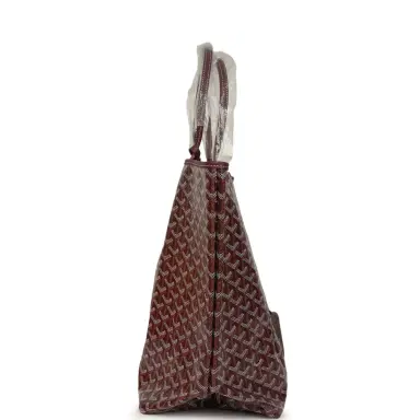goyard Goyard Goyardine Burgundy Saint Louis GM Tote Bag Palladium Hardware | Thumbnail 3 goyard Goyard Goyardine Burgundy Saint Louis GM Tote Bag Palladium Hardware | Thumbnail 3