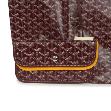 goyard Goyard Goyardine Burgundy Saint Louis GM Tote Bag Palladium Hardware | Thumbnail 8 goyard Goyard Goyardine Burgundy Saint Louis GM Tote Bag Palladium Hardware | Thumbnail 8