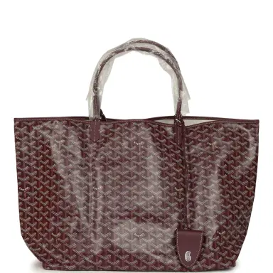 goyard Goyard Goyardine Burgundy Saint Louis GM Tote Bag Palladium Hardware | Thumbnail 1 goyard Goyard Goyardine Burgundy Saint Louis GM Tote Bag Palladium Hardware | Thumbnail 1