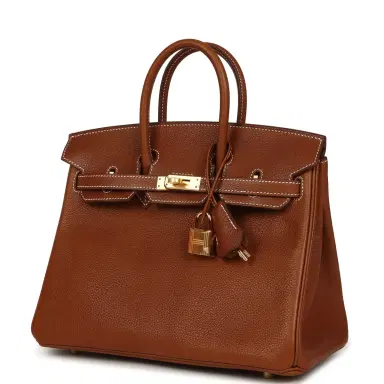HERMÈS Hermes Birkin 25 Fauve Barenia Faubourg Gold Hardware | Thumbnail 5 HERMÈS Hermes Birkin 25 Fauve Barenia Faubourg Gold Hardware | Thumbnail 5