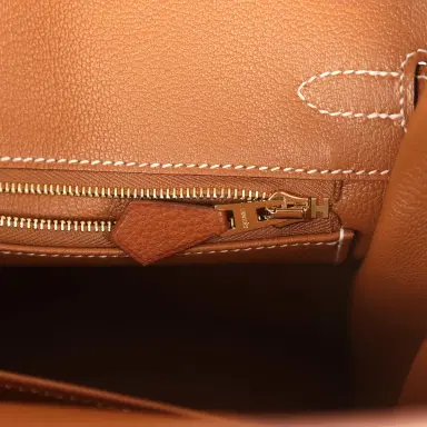 HERMÈS Hermes Birkin 25 Fauve Barenia Faubourg Gold Hardware | Thumbnail 9 HERMÈS Hermes Birkin 25 Fauve Barenia Faubourg Gold Hardware | Thumbnail 9
