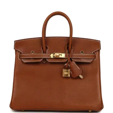 HERMÈS Hermes Birkin 25 Fauve Barenia Faubourg Gold Hardware | Thumbnail 1 HERMÈS Hermes Birkin 25 Fauve Barenia Faubourg Gold Hardware | Thumbnail 1