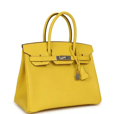 HERMÈS Hermes Birkin 30 Jaune de Naples Epsom Palladium Hardware | Thumbnail 2