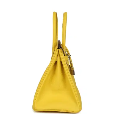 HERMÈS Hermes Birkin 30 Jaune de Naples Epsom Palladium Hardware | Thumbnail 3