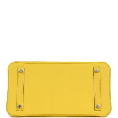 HERMÈS Hermes Birkin 30 Jaune de Naples Epsom Palladium Hardware | Thumbnail 6