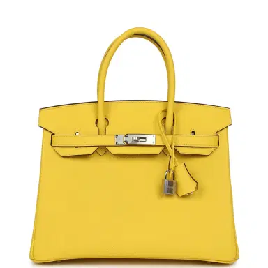 HERMÈS Hermes Birkin 30 Jaune de Naples Epsom Palladium Hardware | Thumbnail 1