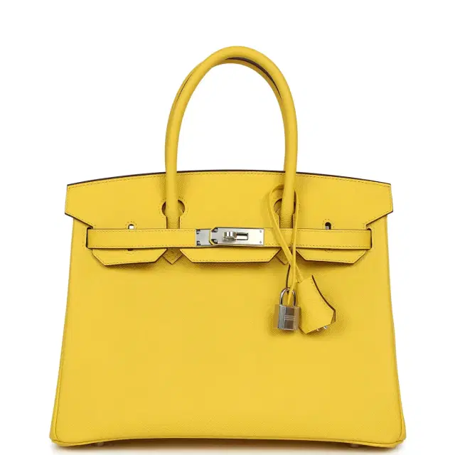 hermes Hermes Birkin 30 Jaune de Naples Epsom Palladium Hardware