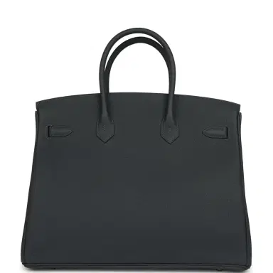 HERMÈS Hermes Birkin 35 Gris Misty Togo Gold Hardware | Thumbnail 4