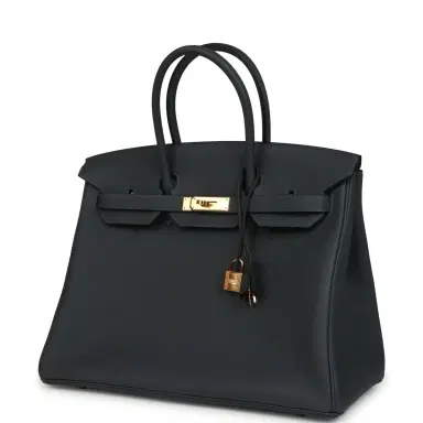 HERMÈS Hermes Birkin 35 Gris Misty Togo Gold Hardware | Thumbnail 5
