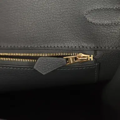 HERMÈS Hermes Birkin 35 Gris Misty Togo Gold Hardware | Thumbnail 9