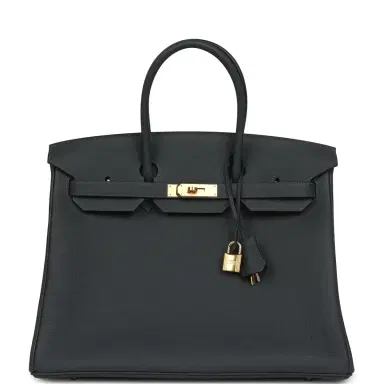 HERMÈS Hermes Birkin 35 Gris Misty Togo Gold Hardware | Thumbnail 1
