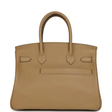 HERMÈS Hermes Colormatic Birkin 30 Poussiere Swift Palladium Hardware | Thumbnail 3