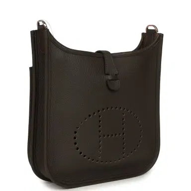 HERMÈS Hermes Evelyne 23 Ebene Clemence Palladium Hardware | Thumbnail 2 HERMÈS Hermes Evelyne 23 Ebene Clemence Palladium Hardware | Thumbnail 2