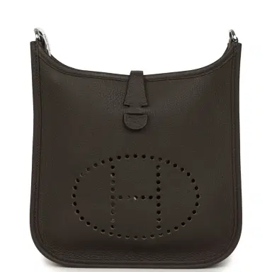 HERMÈS Hermes Evelyne 23 Ebene Clemence Palladium Hardware | Thumbnail 1 HERMÈS Hermes Evelyne 23 Ebene Clemence Palladium Hardware | Thumbnail 1
