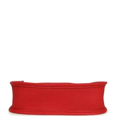 HERMÈS Hermes Evelyne TPM Rouge Radieux Clemence Palladium Hardware | Thumbnail 6