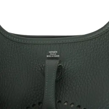 HERMÈS Hermes Evelyne TPM Vert Mangrove Clemence Palladium Hardware | Thumbnail 7