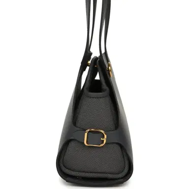 HERMÈS Hermes Tablier Sellier Ardoise Vache Hunter, Swift and Toile Militaire Palladium Hardware | Thumbnail 3