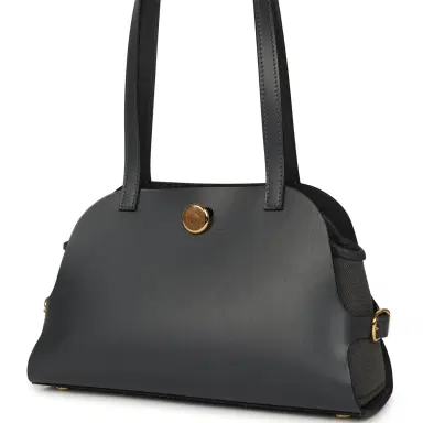 HERMÈS Hermes Tablier Sellier Ardoise Vache Hunter, Swift and Toile Militaire Palladium Hardware | Thumbnail 5