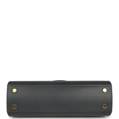 HERMÈS Hermes Tablier Sellier Ardoise Vache Hunter, Swift and Toile Militaire Palladium Hardware | Thumbnail 8