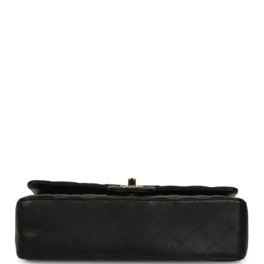 Chanel Pre-owned Chanel Medium Classic Double Flap Bag Black Lambskin Gold Hardware | Thumbnail 6 Chanel Pre-owned Chanel Medium Classic Double Flap Bag Black Lambskin Gold Hardware | Thumbnail 6