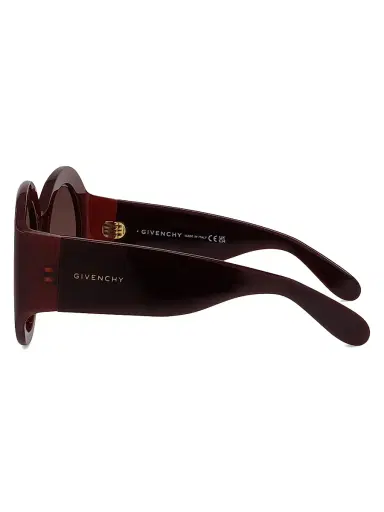 Givenchy Women's Cocoon 56MM Round Sunglasses - Shiny Bordeaux | Thumbnail 3