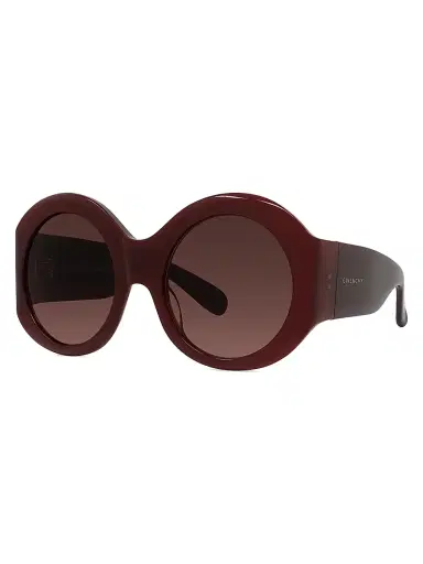 Givenchy Women's Cocoon 56MM Round Sunglasses - Shiny Bordeaux | Thumbnail 1
