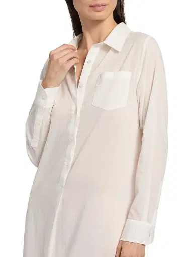 Nili Lotan Women's Mina Cotton Maxi Shirtdress - | Thumbnail 6