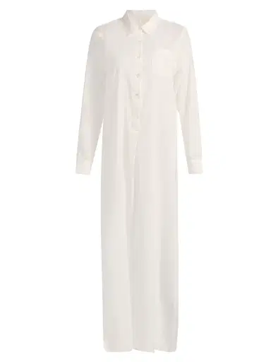 Nili Lotan Women's Mina Cotton Maxi Shirtdress - | Thumbnail 1