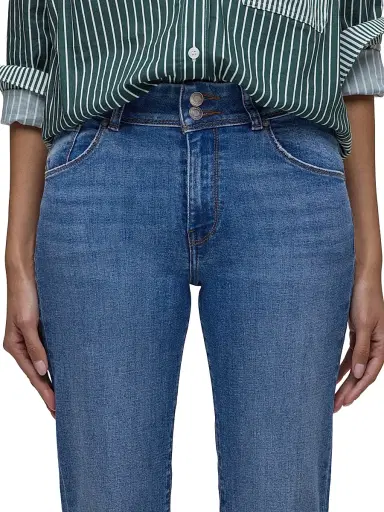 Hudson Jeans Women's Dana High-Rise Flared Jeans - Tranquil - Size 34 | Thumbnail 7