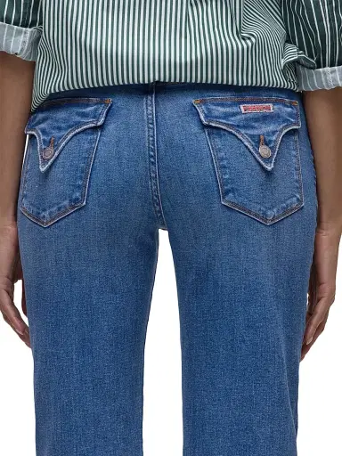 Hudson Jeans Women's Dana High-Rise Flared Jeans - Tranquil - Size 34 | Thumbnail 8