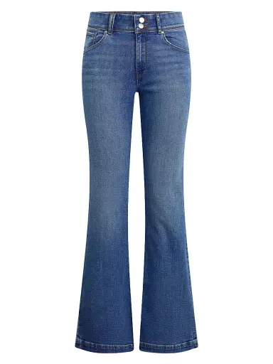 Hudson Jeans Women's Dana High-Rise Flared Jeans - Tranquil - Size 34 | Thumbnail 1