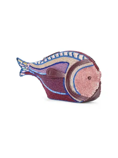 Staud Women's Pesce Beaded Clutch | Thumbnail 2 Staud Women's Pesce Beaded Clutch | Thumbnail 2