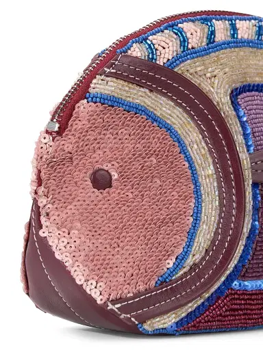 Staud Women's Pesce Beaded Clutch | Thumbnail 4 Staud Women's Pesce Beaded Clutch | Thumbnail 4